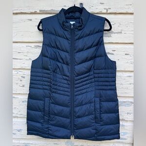 J. Jill Sleeveless Gorpcore Fall Winter Hiking Tunic Length Down Puffer Vest L